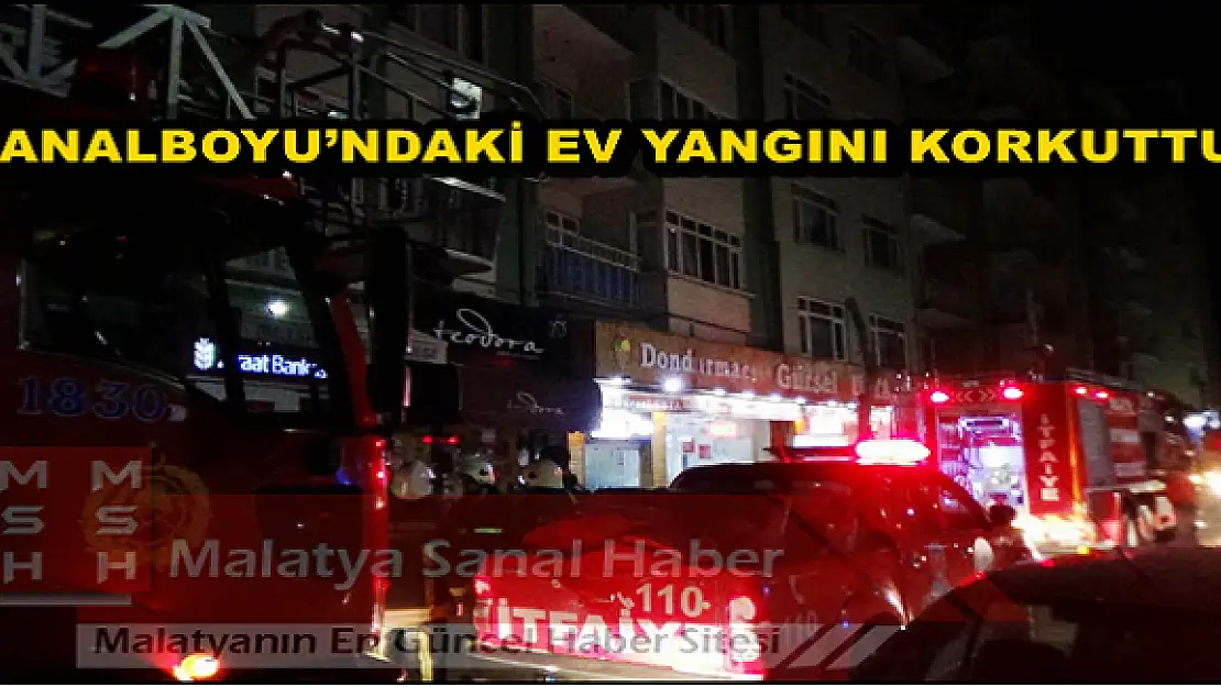 KANALBOYU´NDAKİ EV YANGINI KORKUTTU