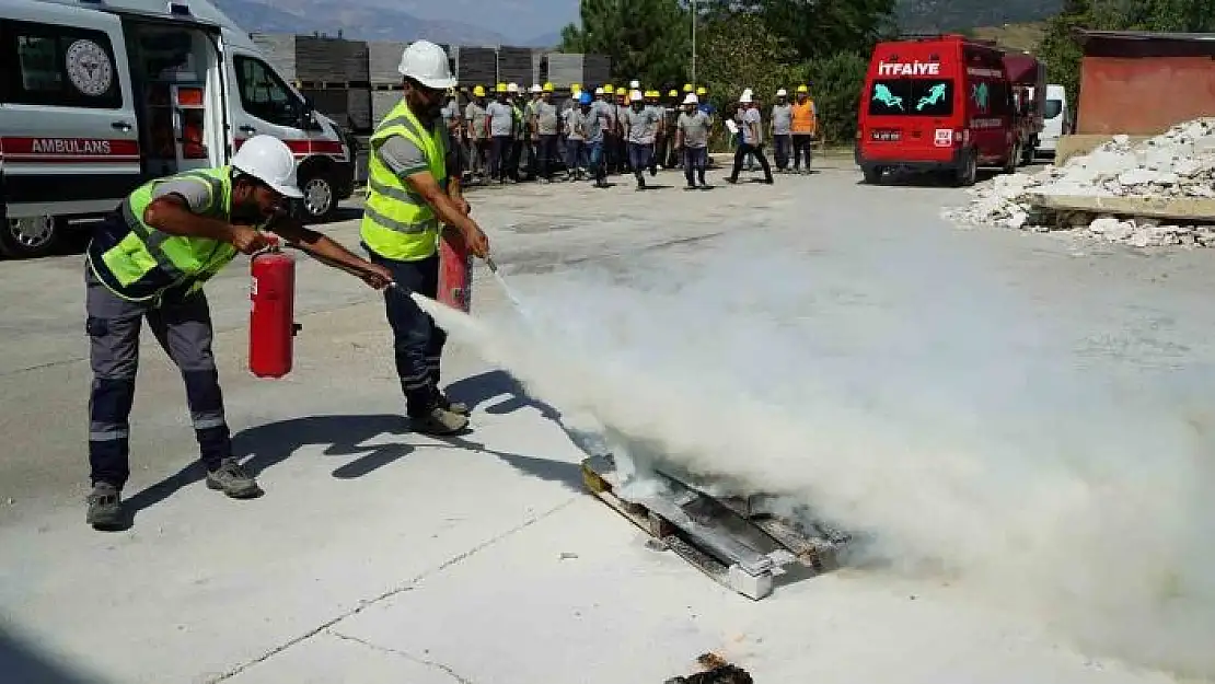 'İtfaiyeden yangınlara karşı müdahale eğitimi'