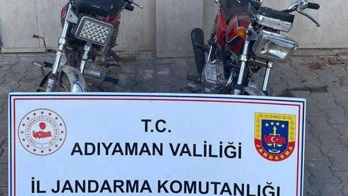 'Jandarma, 2 adet çalıntı motosiklet ele geçirdi'