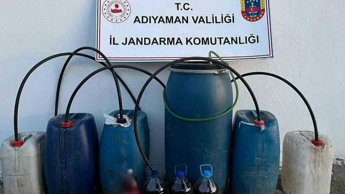 'Jandarma Adıyaman´da kaçak içki ele geçirdi'