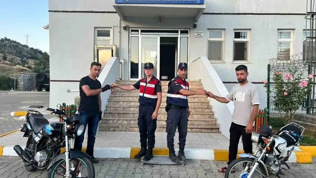 'Jandarma, çalıntı 2 adet motosikleti Malatya´da ele geçirdi'