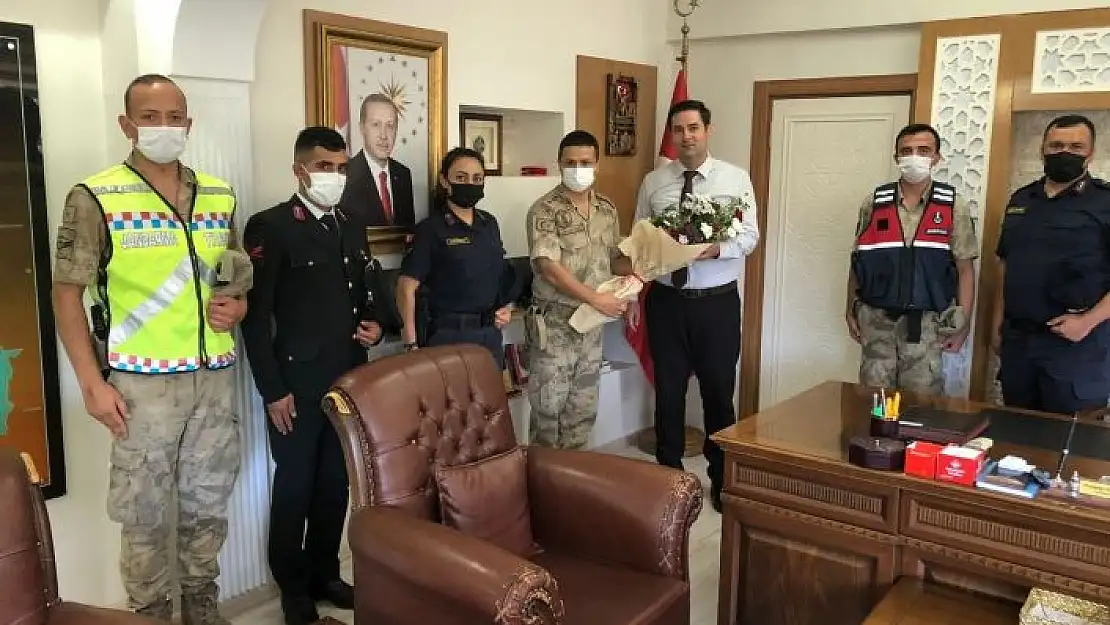 'Jandarma´dan Kaymakam Gülenç´e ziyaret'