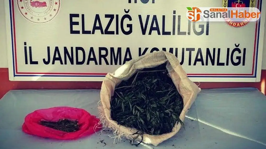 Jandarma ekipleri, uyuşturucu tacirini 2 kilo esrarla  yakaladı