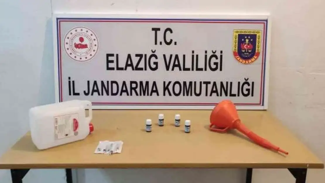 'Jandarmadan kaçak içki atölyesi kurulan eve operasyon'