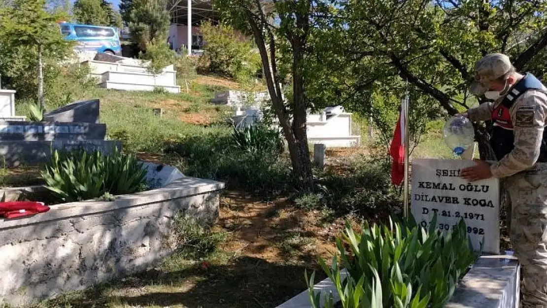 'Jandarmadan şehitlere vefa'