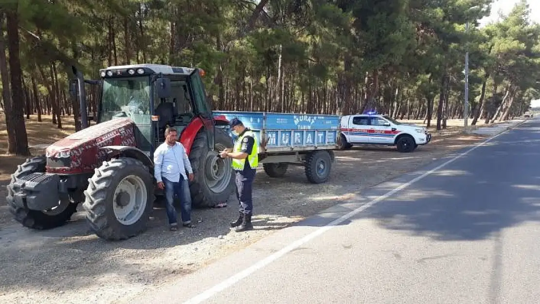 'Jandarmadan traktör denetimi'