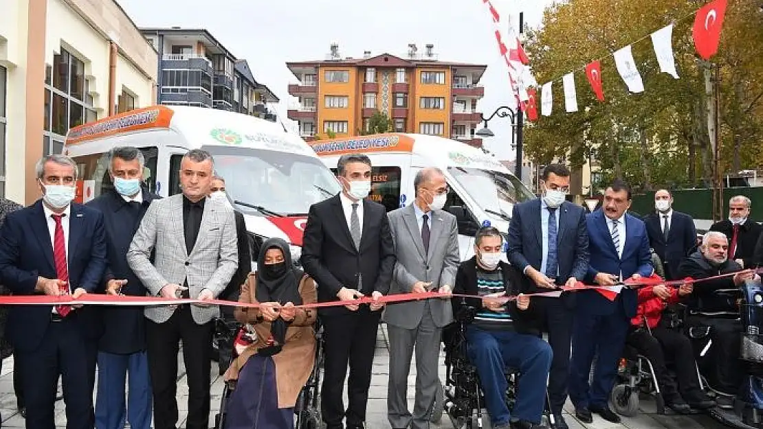 'Japonya´nın hibe ettiği 2 adet engelli minibüsü törenle hizmete alındı'