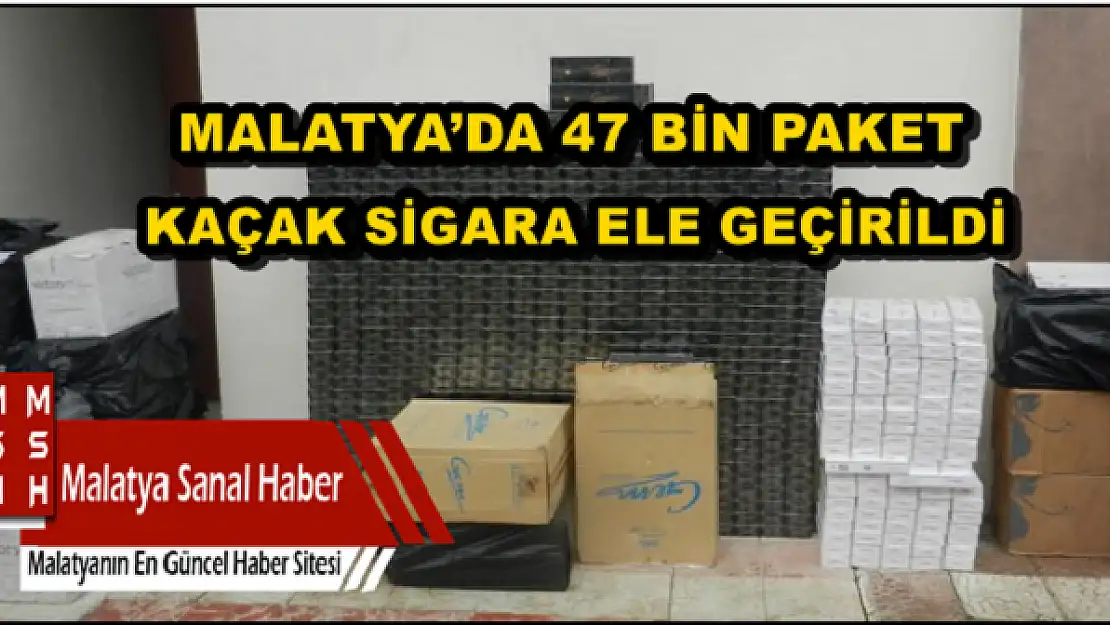 MALATYA´DA  KAÇAK SİGARA ELE GEÇİRİLDİ