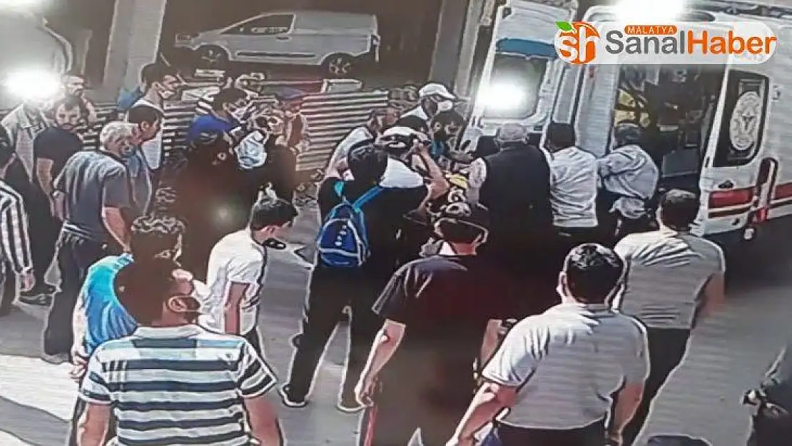 Kadının 4. kattan düşme anı kameralara yansıdı