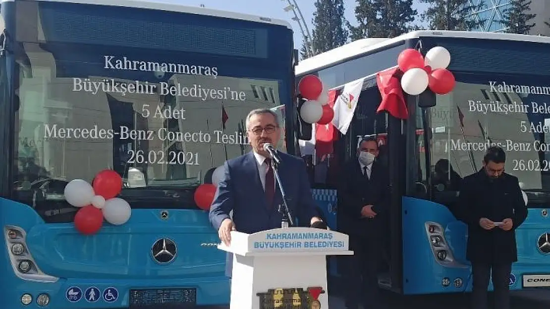 'Kahramanmaraş´a tam donanımlı 5 yeni halk otobüsü'