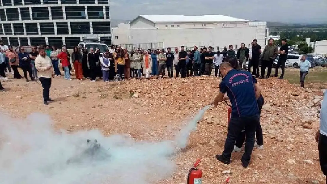 'Kahramanmaraş itfaiyesinden yangın ve arama kurtarma tatbikatı'