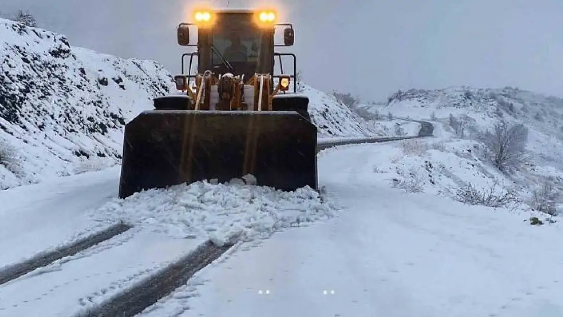 'Kahramanmaraş kırsalına kar düştü ekipler müdahale etti'