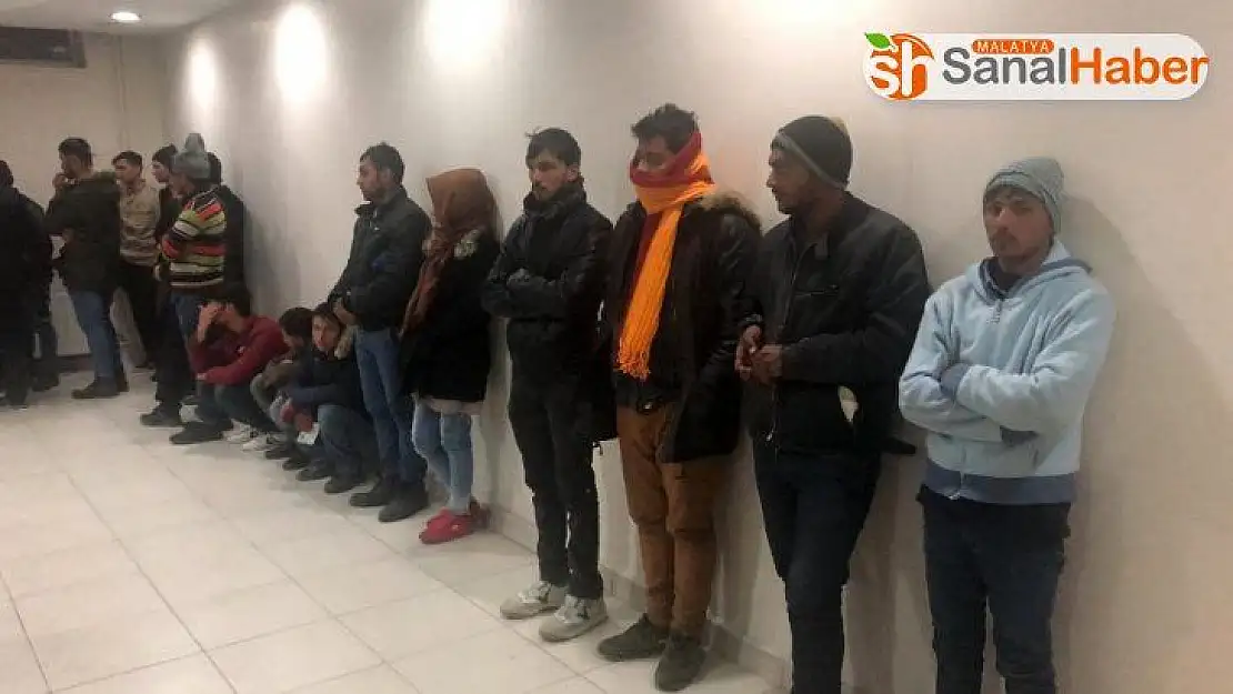 Kahramanmaraş'ta 34 kaçak göçmen yakalandı