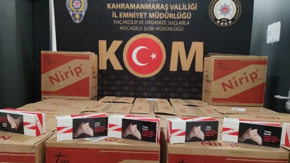 'Kahramanmaraş´ta 450 bin adet makaron ele geçirildi'