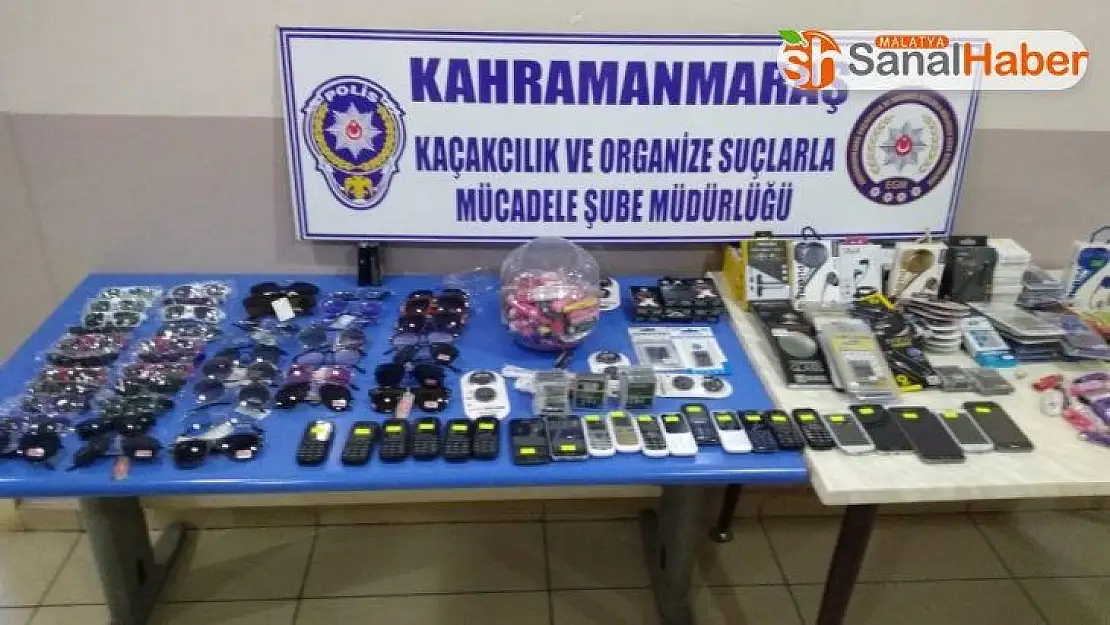 Kahramanmaraş'ta 450 bin liralık kaçak malzeme ele geçirildi
