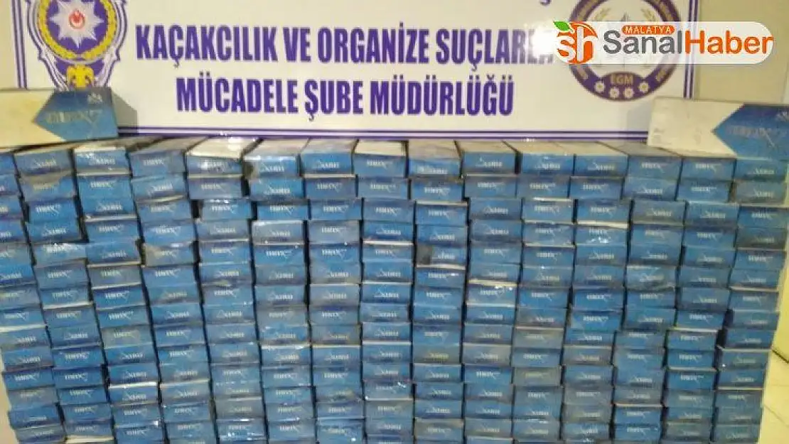 Kahramanmaraş'ta 5 bin 800 paket kaçak sigara ele geçirildi