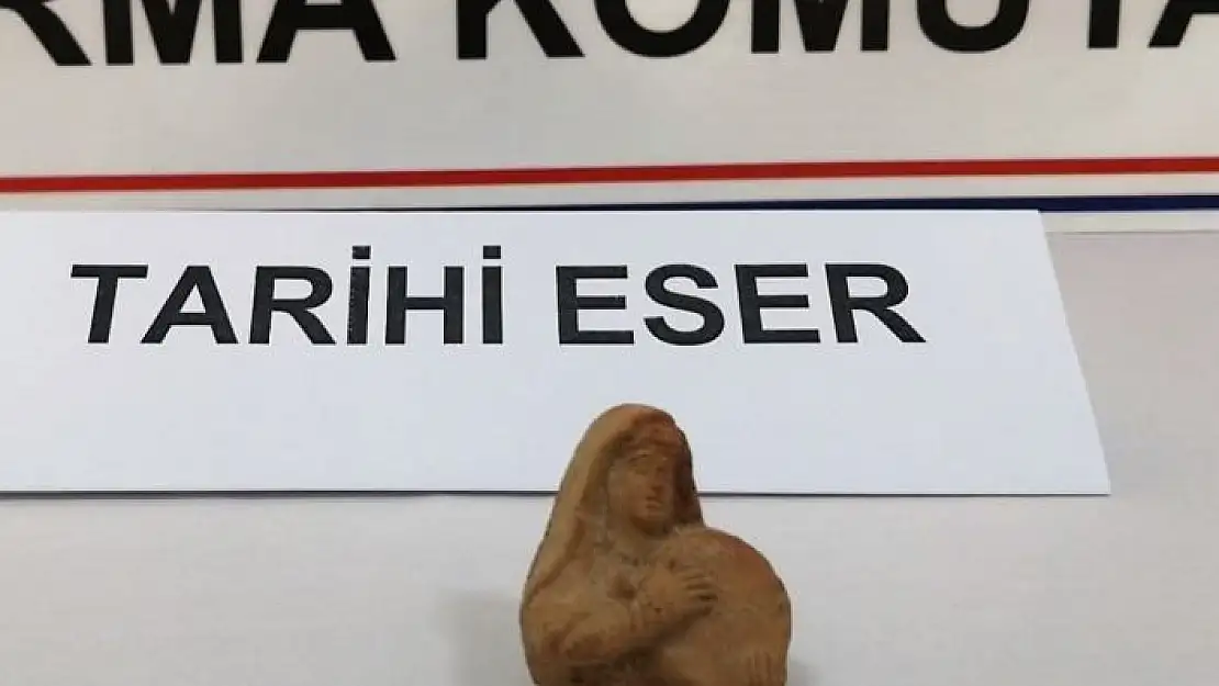 'Kahramanmaraş´ta Demir Çağı´na ait heykelcik ele geçirildi'