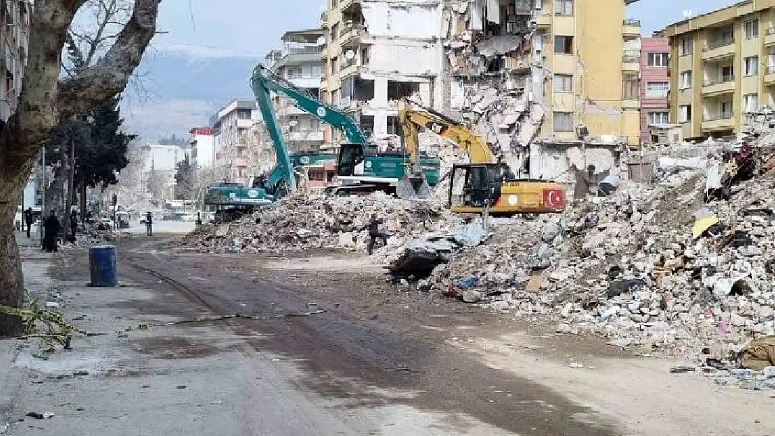 'Kahramanmaraş´ta depremin verdiği yıkım böyle görüntülendi'