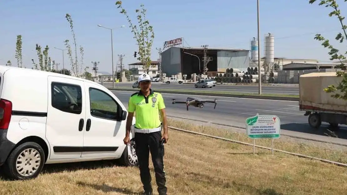 'Kahramanmaraş´ta dron ile kırmızı ışık denetimi'