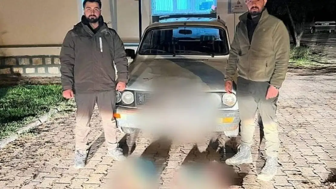 'Kahramanmaraş´ta farla tavşan avında yakalanan şahısların otomobiline el konuldu'