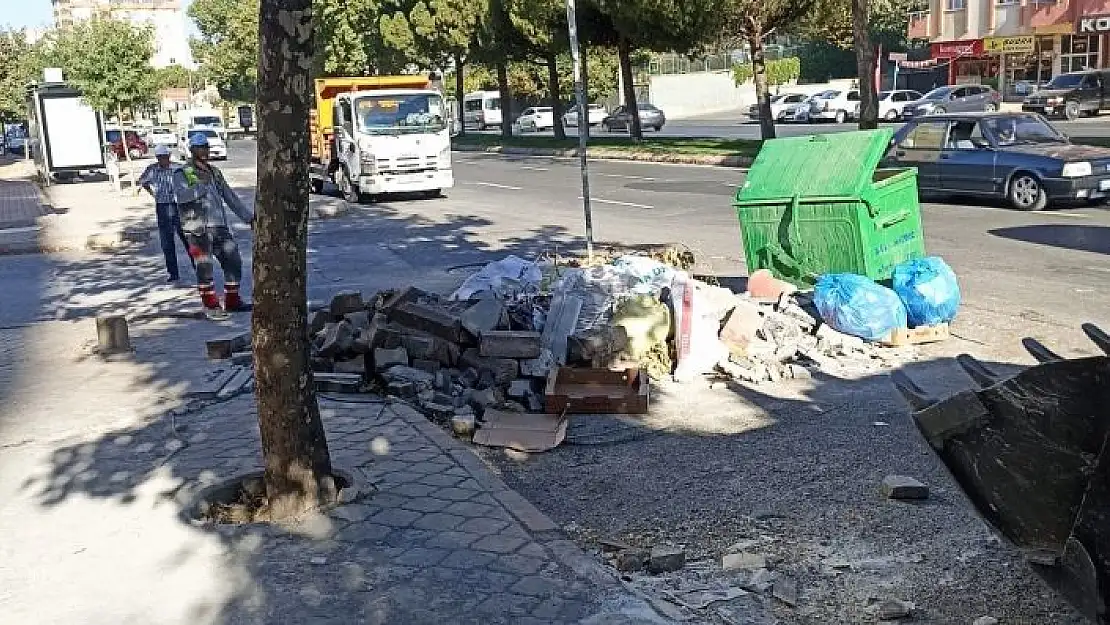 'Kahramanmaraş´ta inşaat atıkları temizleniyor'