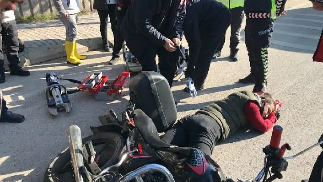 'Kahramanmaraş´ta motosikletli kurye kaza yaptı'