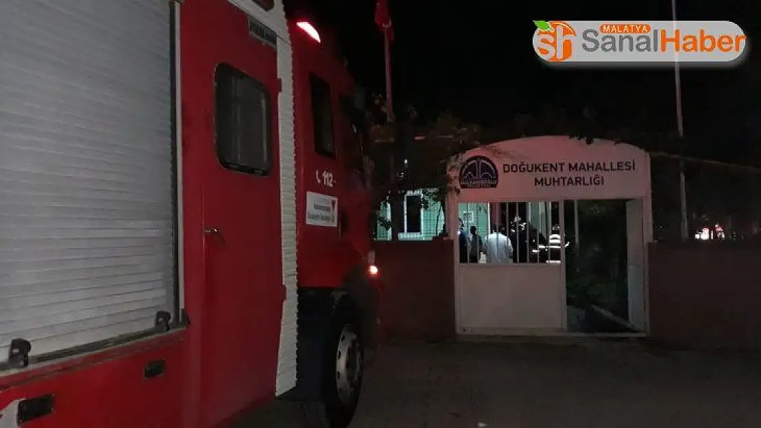 Kahramanmaraş'ta muhtarlık binasında yangın