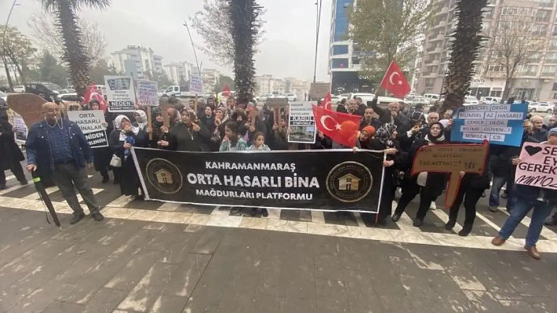 'Kahramanmaraş´ta orta hasarlı bina sakinlerinden açıklama'