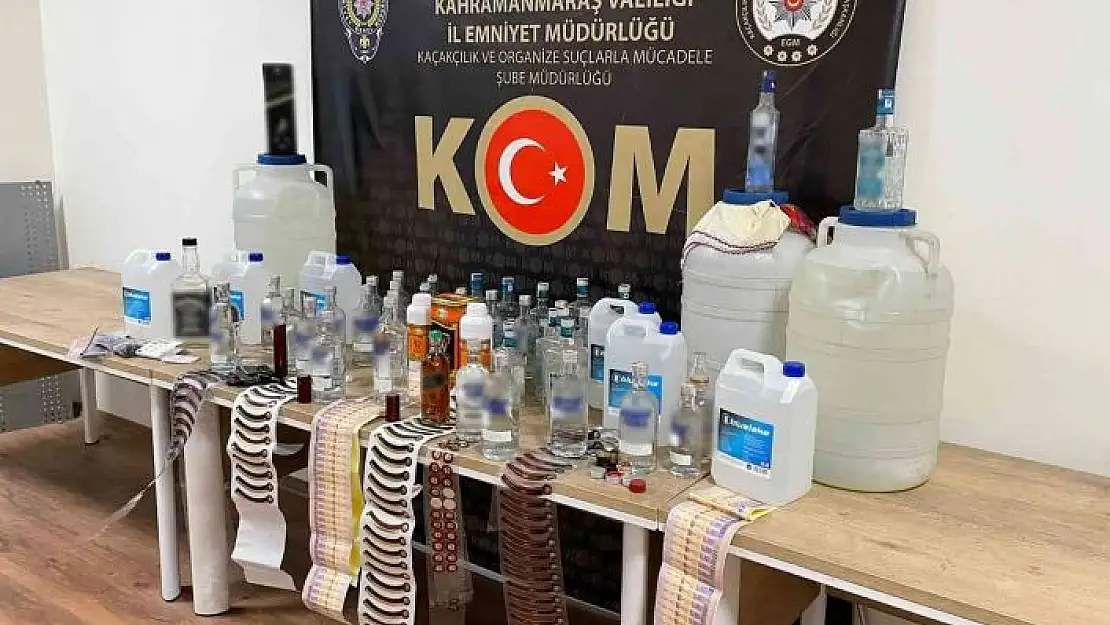 'Kahramanmaraş´ta sahte alkol operasyonu'