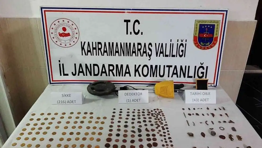 'Kahramanmaraş´ta tarihi eser kaçakçılığına 1 gözaltı'