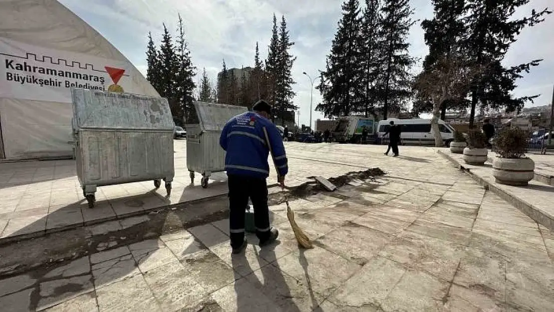 'Kahramanmaraş´ta temizlik ve dezenfeksiyon çalışmaları'