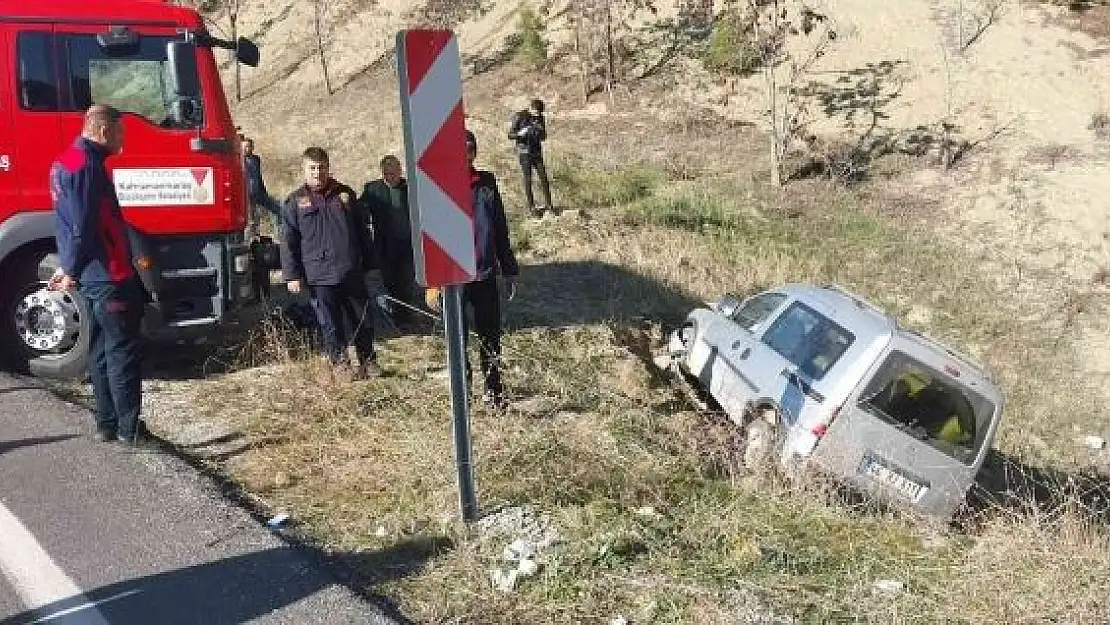 'Kahramanmaraş´ta ticari araç şarampole düştü: 5 yaralı'