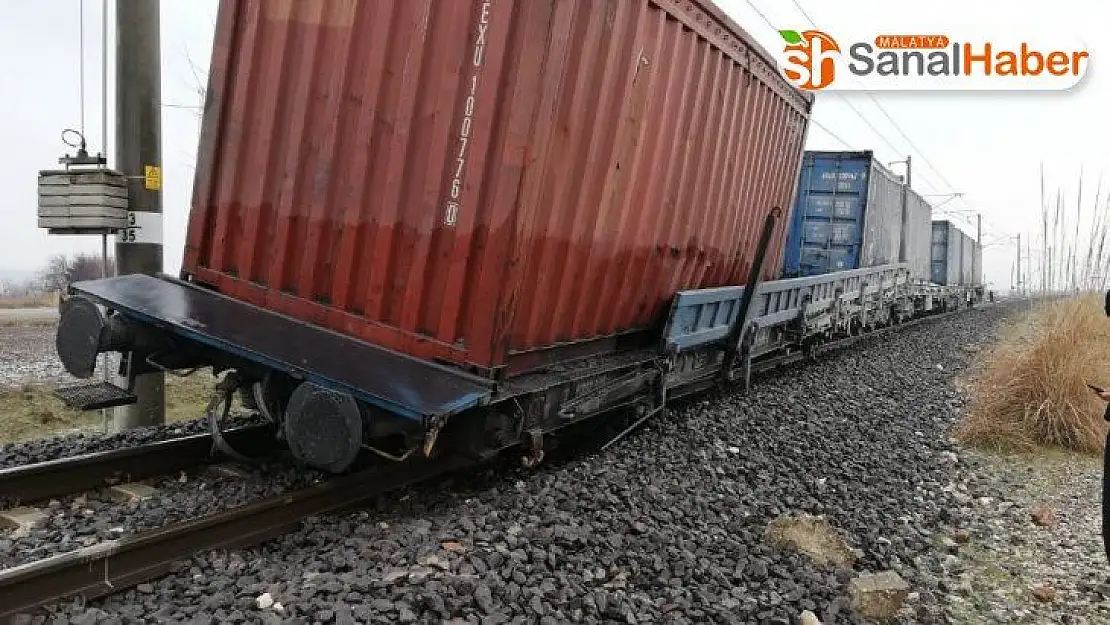 Kahramanmaraş'ta tren vagonu raydan çıktı