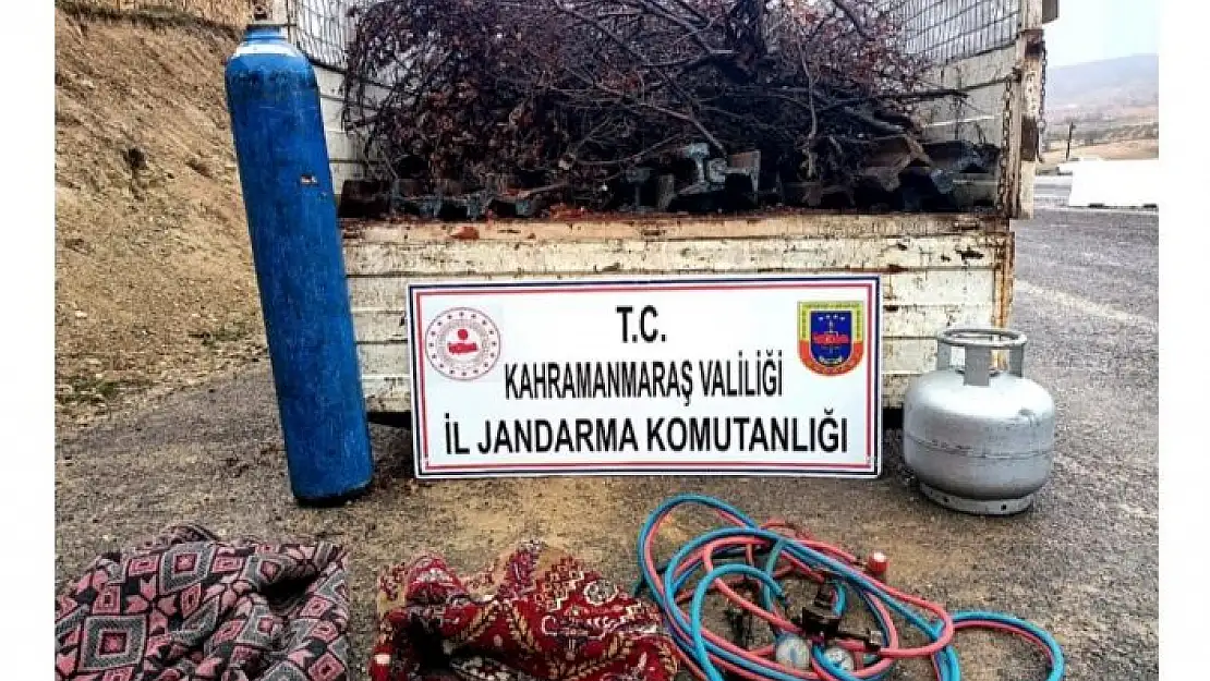 'Kahramanmaraş´ta tren yayı çalan 4 şüpheli yakalandı'