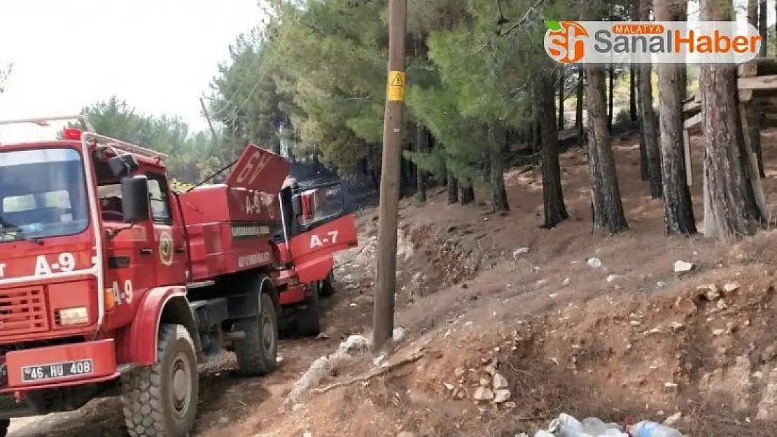 Kahramanmaraş'ta zeytinlik alanda yangın