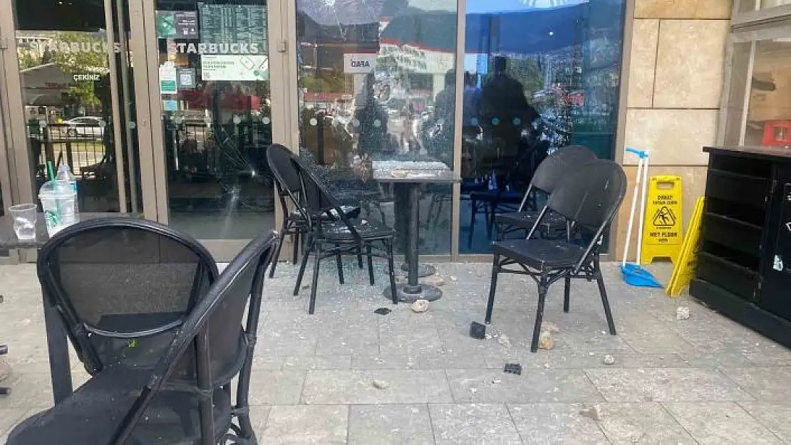 'Kahramanmaraşta Starbucksa taşlı silahlı saldırı: 1 yaralı'