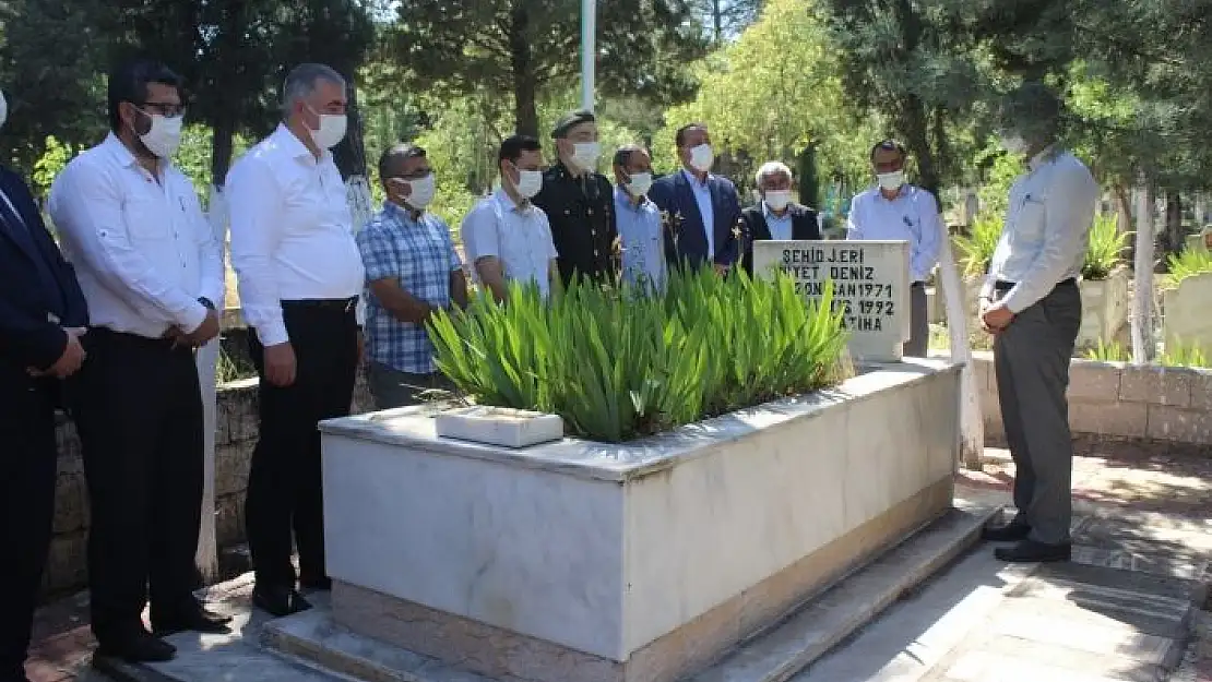 'Kahta´da bayram öncesi şehit mezarlarına ziyaret'