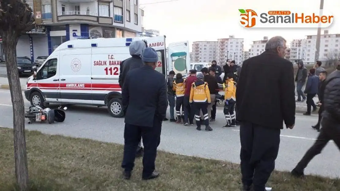Kahta'da motosiklet kazası: 1 Yaralı