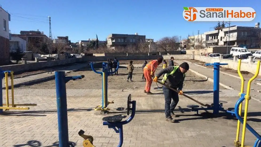 Kahta'daki parklar bakım ve onarımdan geçiyor