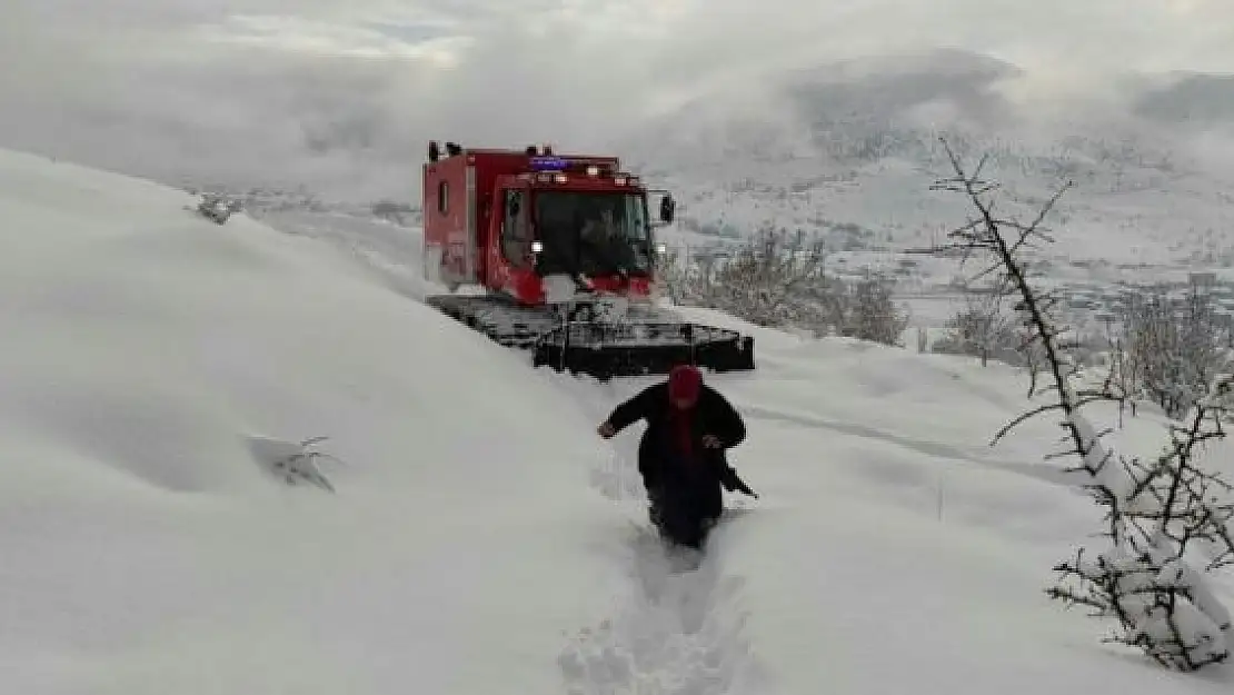 'Kalp krizi geçiren hastaya snowtrack ile ulaşıldı'