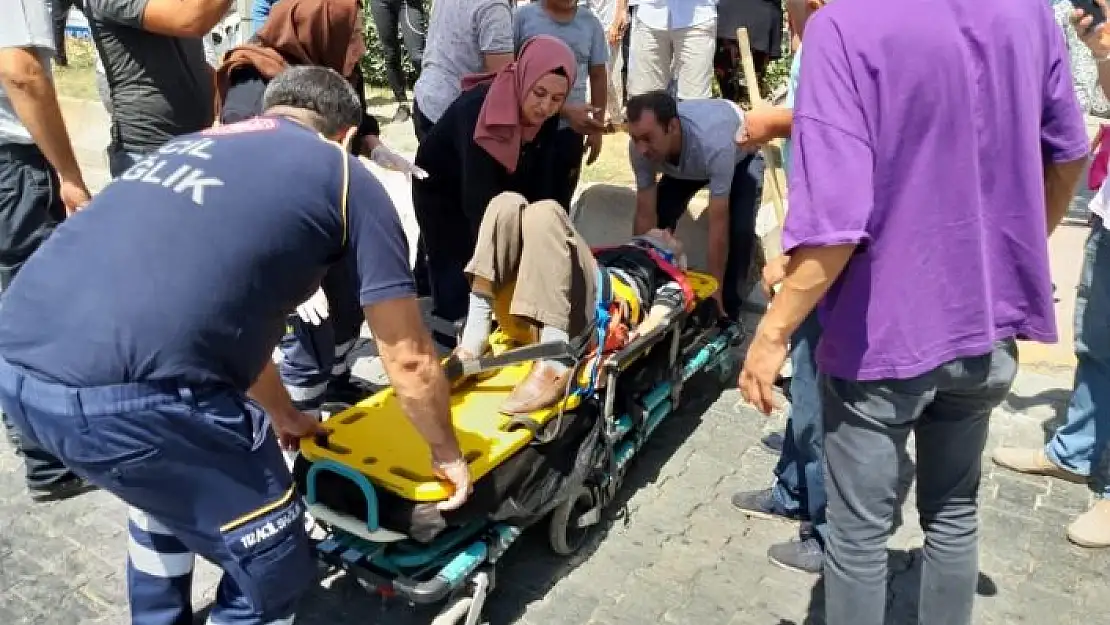 'Kamyonetin çarptığı yaya yaralandı'
