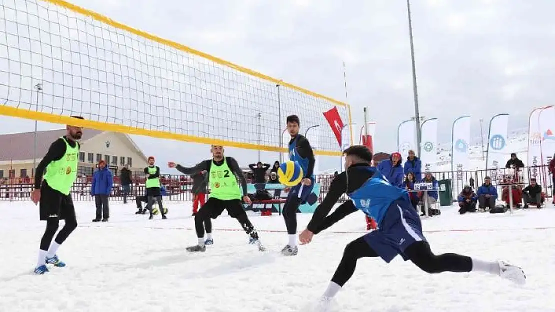 'Kar voleybolu heyecanı sona erdi'