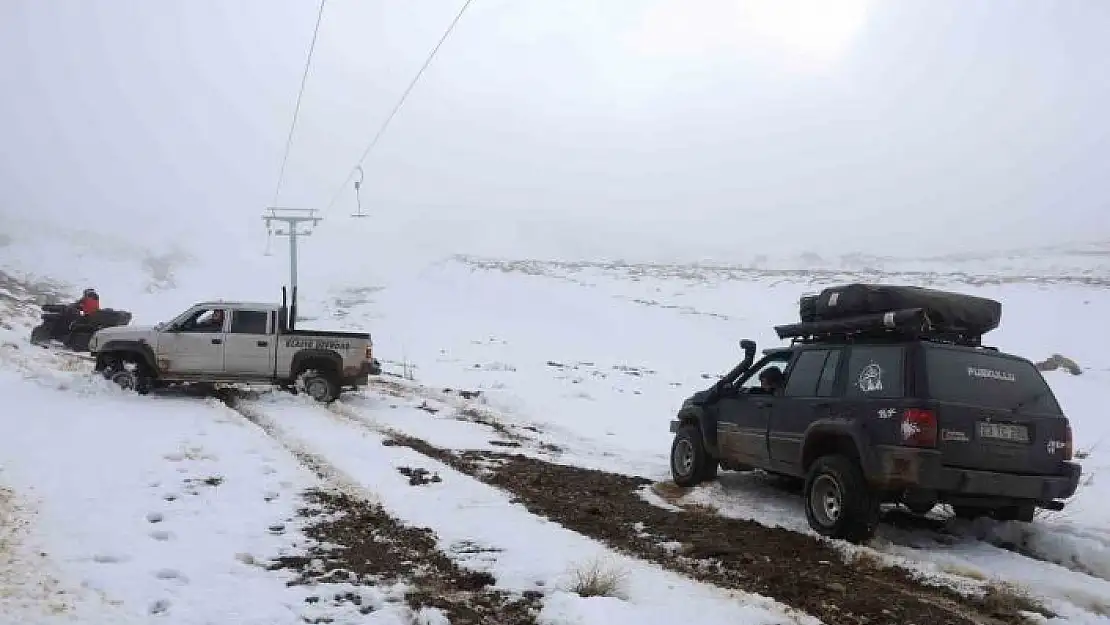 'Kar yağmayan Hazarbaba Dağı, Off Road tutkunlarının durağı oldu'