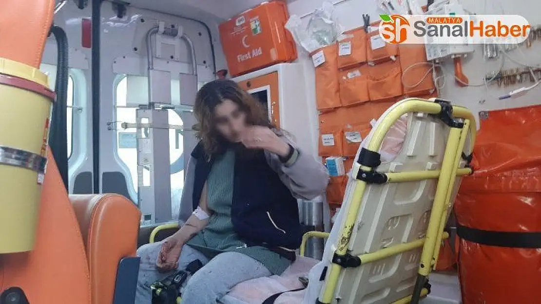 Karısını öldüresiye dövdü