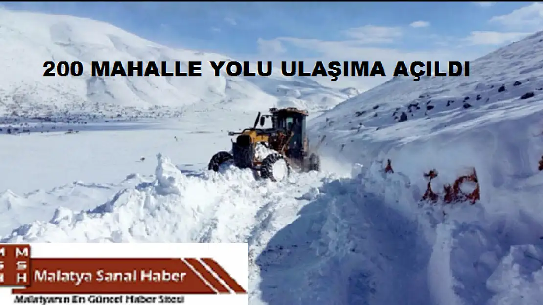 200 MAHALLE YOLU ULAŞIMA AÇILDI