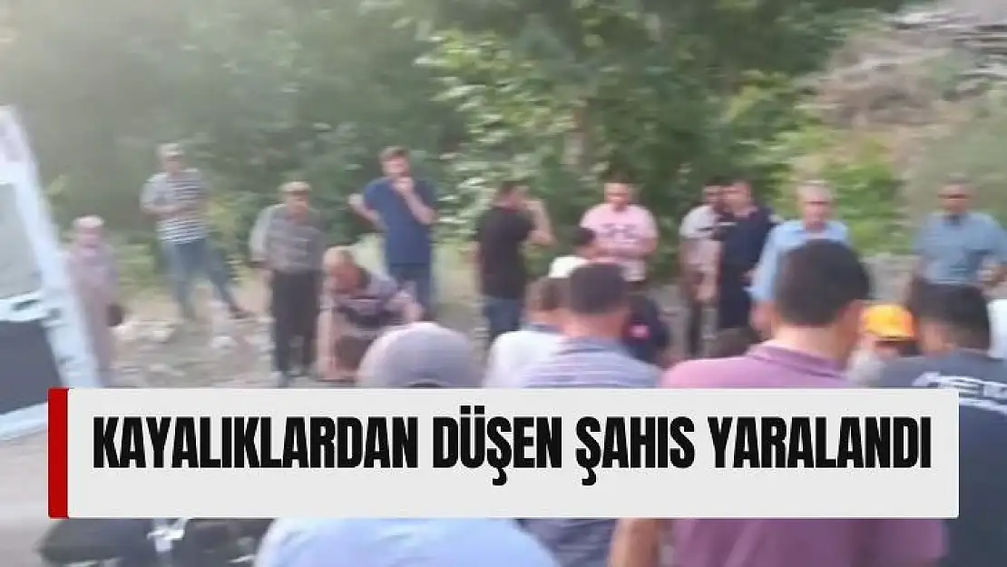 Kayalıklardan düşen şahıs yaralandı