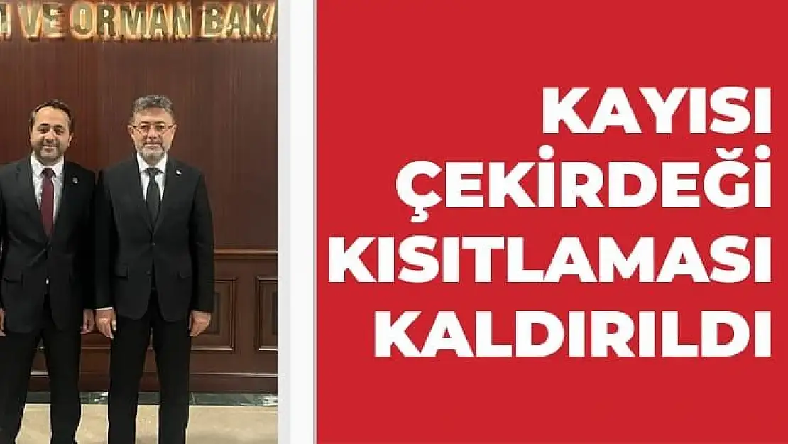 Kayısı çekirdeği kısıtlaması kaldırıldı