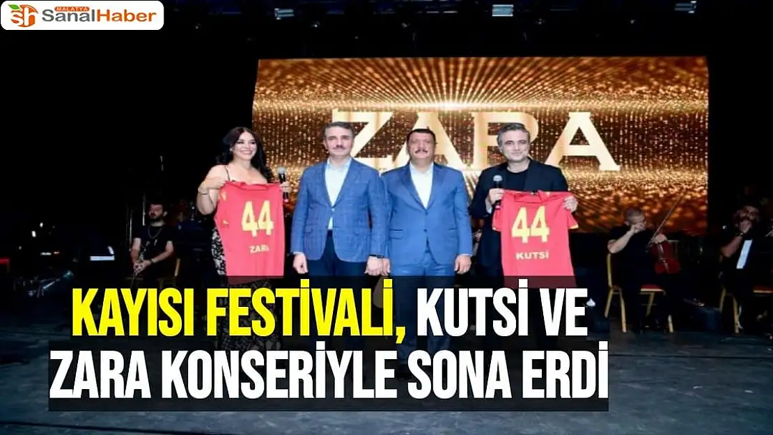 Kayısı festivali, Kutsi ve Zara konseriyle sona erdi