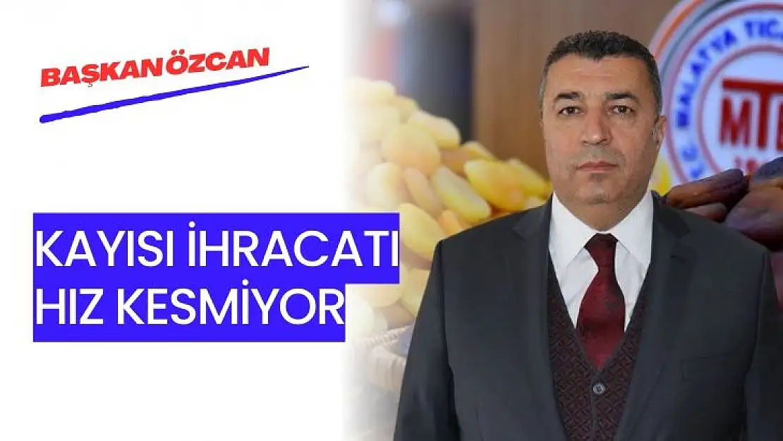 Kayısı ihracatı hız kesmiyor