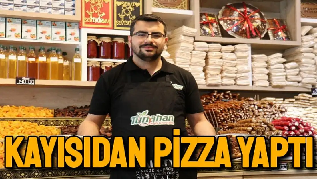 Kayısıdan pizza yaptı